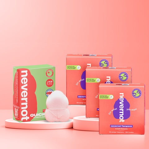 nevernot Tampon 30er Pack + Intimate Wipes