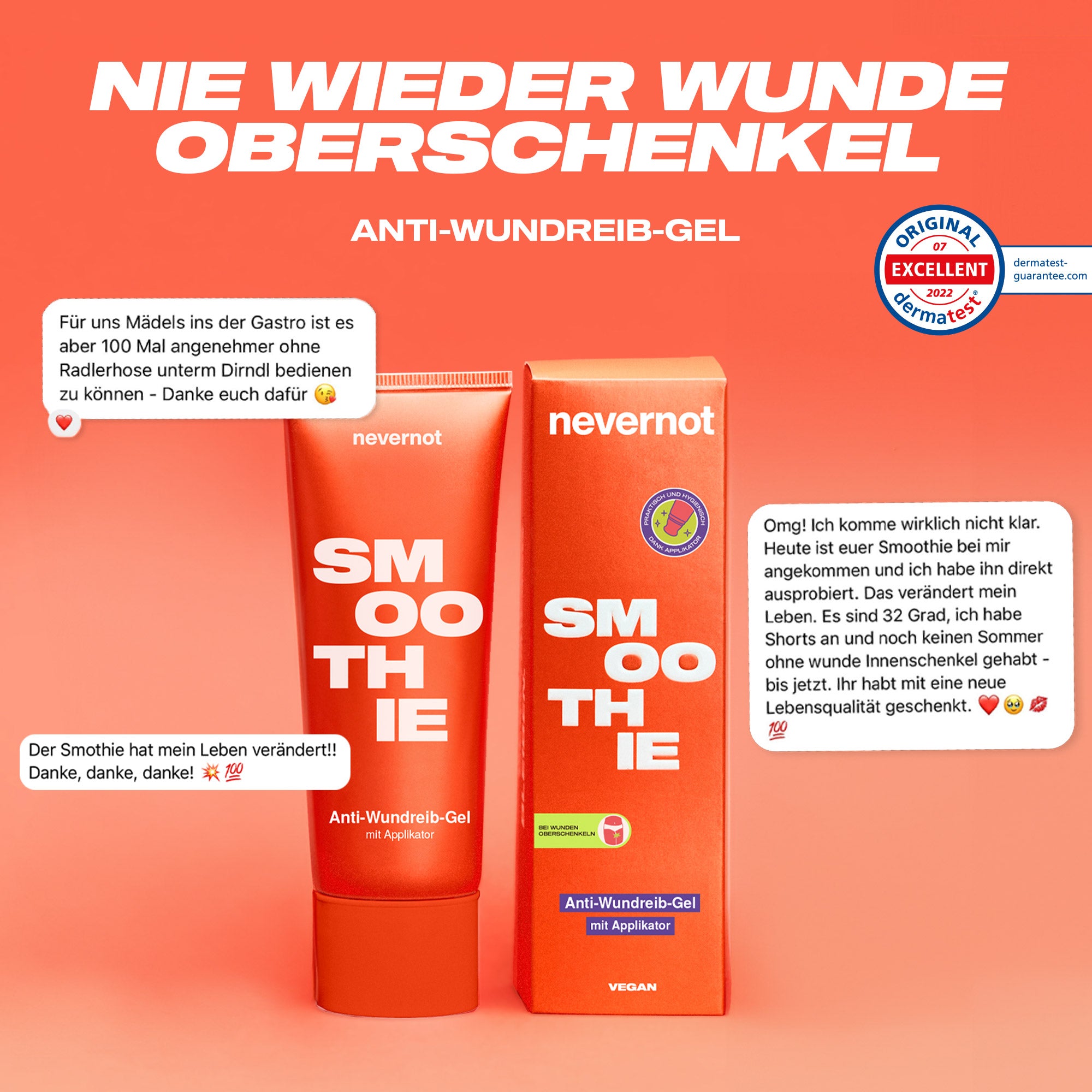 Smoothie | Das Anti-Wundreib Gel nevernot.de Smoothie | Das Anti-Wundreib Gel nevernot.de