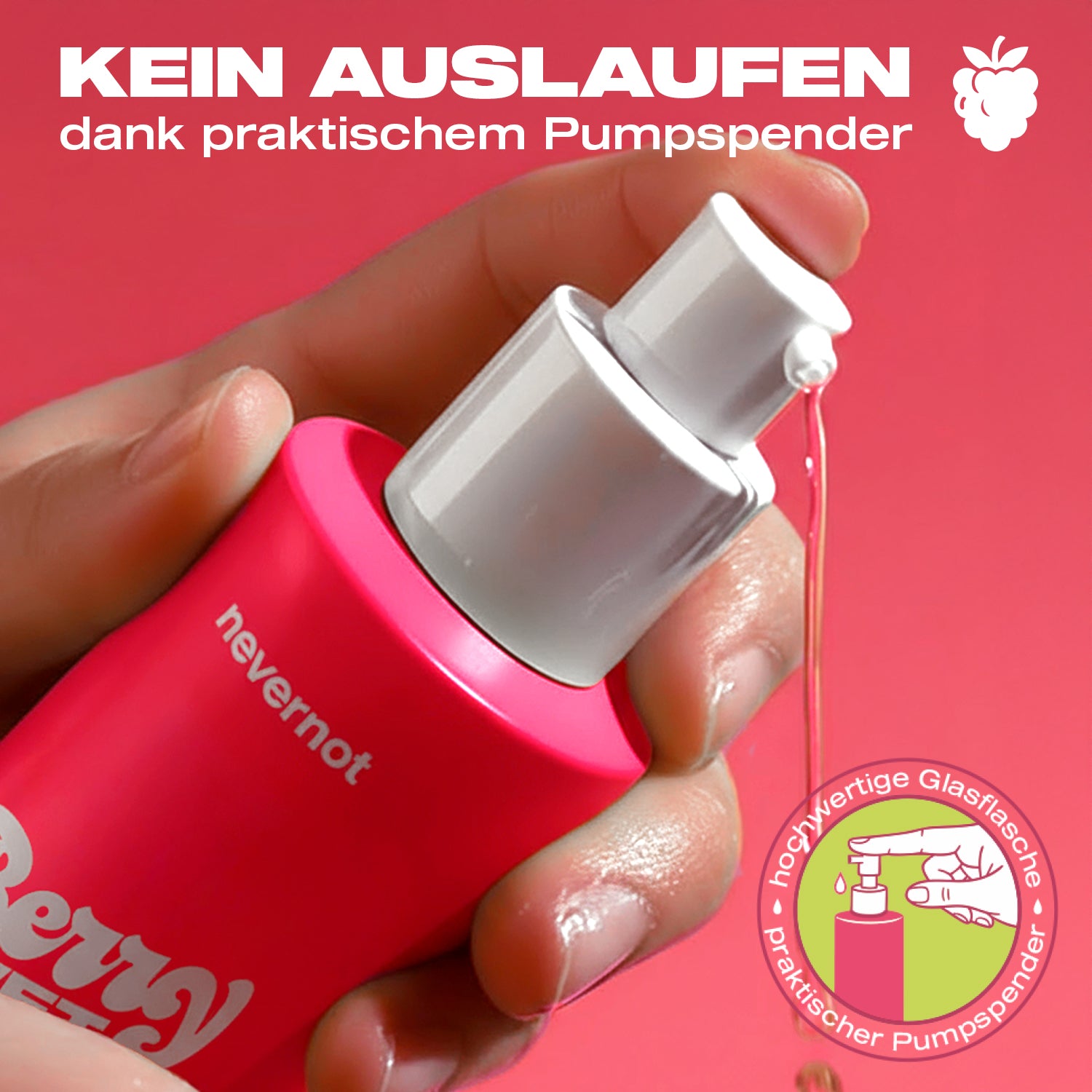 Gleitgel Berry Wet mit Himbeergeschmack nevernot Gleitgel Berry Wet mit Himbeergeschmack nevernot