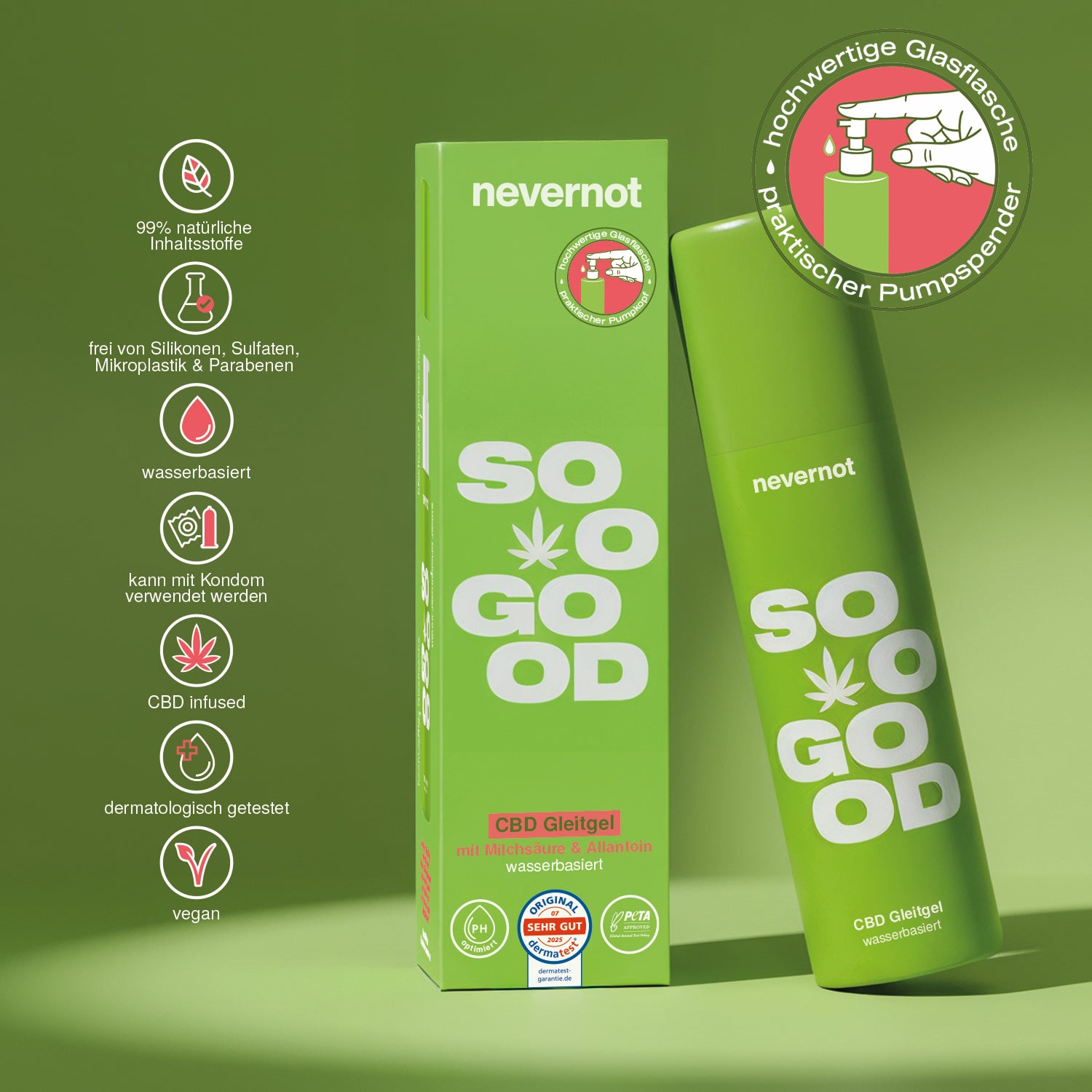 CBD-infused Gleitgel | SOOO GOOD nevernot.de CBD-infused Gleitgel | SOOO GOOD nevernot.de